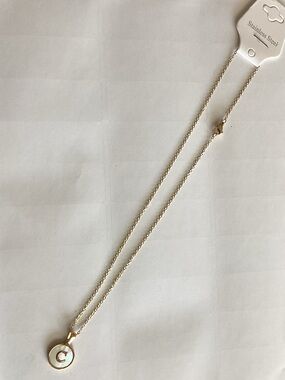 Gold-Tone‎ 'C' Initial Disc Necklace - Stainless Steel